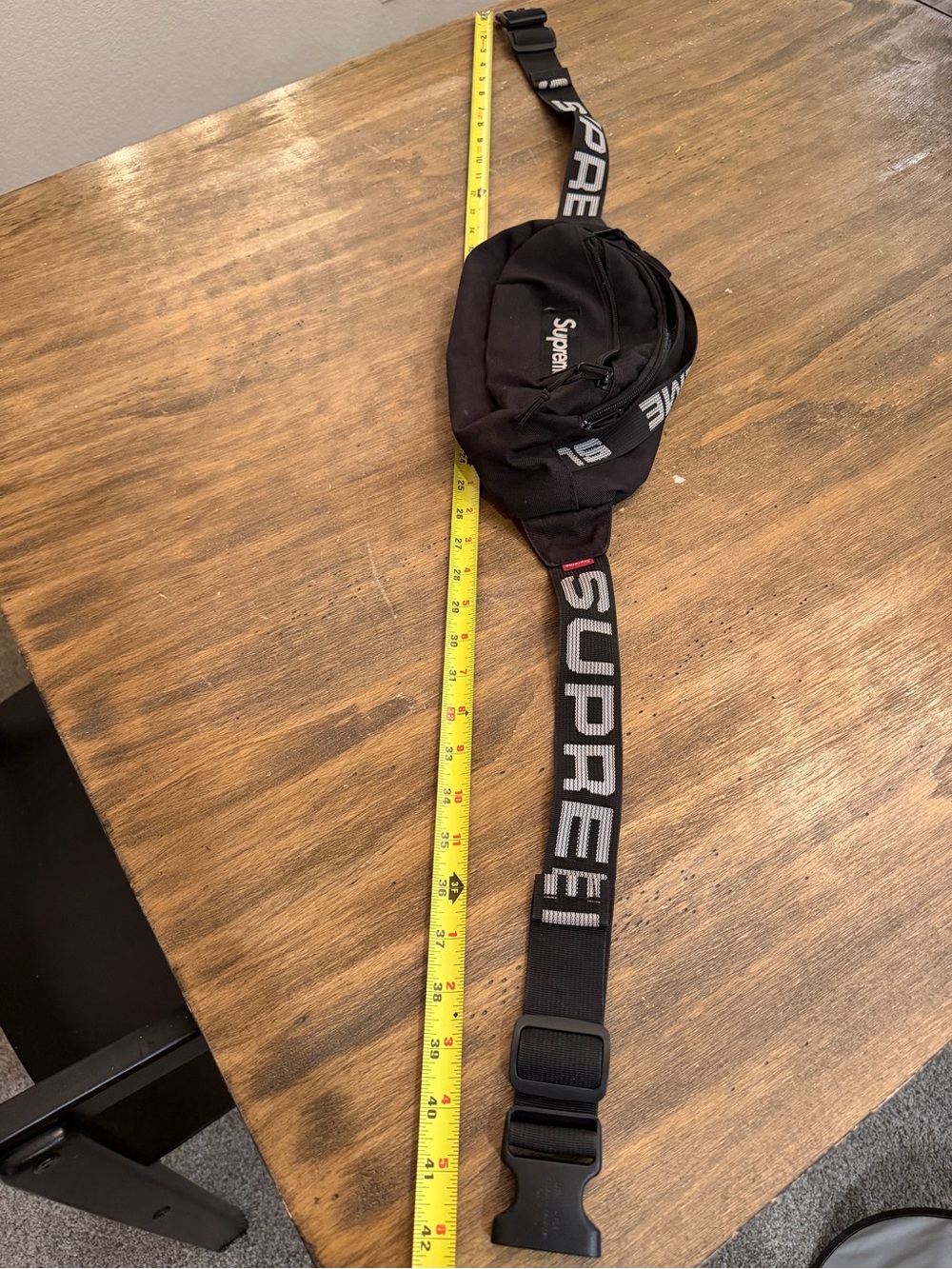 Supreme Waist /crossbody Bag (SS18) Black XL - Picture 12 of 16